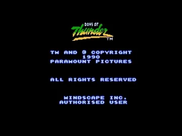 Days of Thunder (USA) (Proto) screen shot title